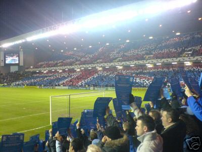 Ibrox Stadium, Glasgow. Rangers v Inter Milan