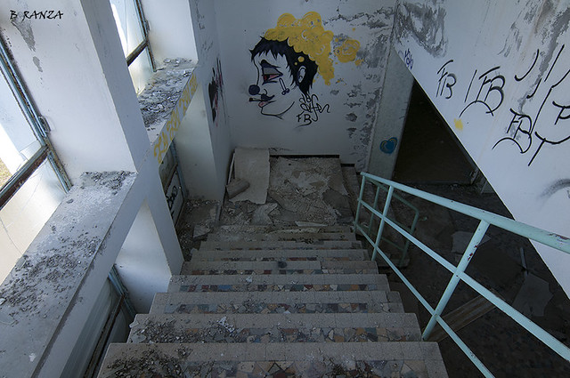 Descente d'escalier