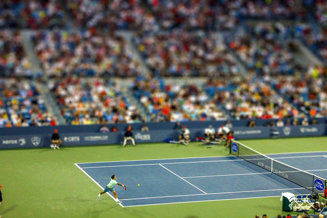 Roger Federer Forehand - Tilt Shift