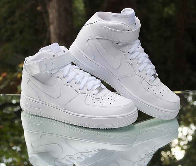 Nike Air Force 1 Mid '07 White 315123-126 Men's Size 10 | Flickr