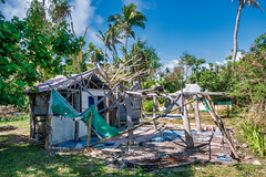 Destruction after Cyclone Gita