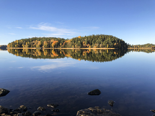 Mirrored by arne.lindgren, mirror autumn october clearday water lake sweden botkyrka appleiphonex