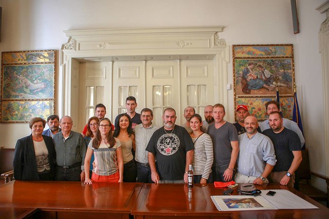 Συνάντηση αντιπροσωπείας Γάλλων συνδικαλιστών με τον Δήμαρχο Πάτρας