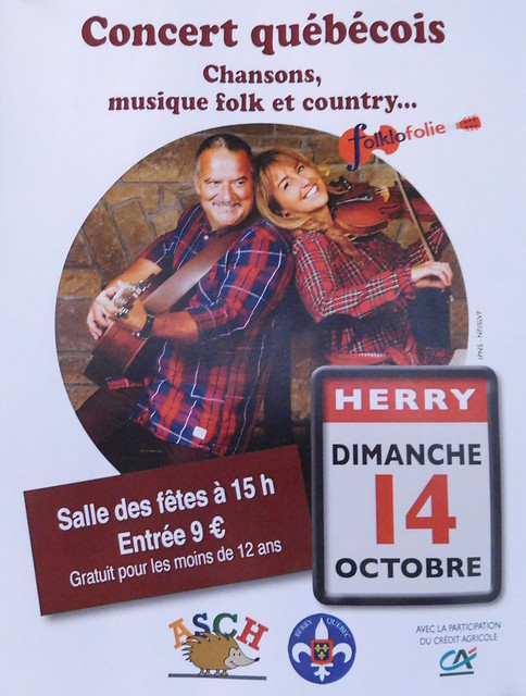 Affiche d'un concert québécois