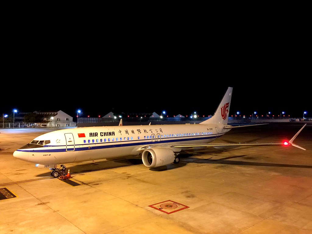 Air China Boeing 737 Max 8 at Phuket