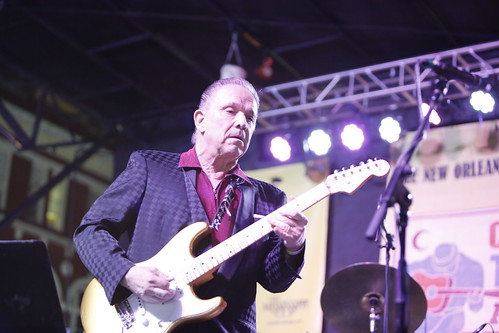 Jimmie Vaughan at Crescent City Blues & BBQ Fest - 10.13.18. Photo by Michele Goldfarb.