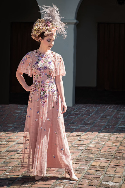 model Alyssa Kompelien, Wardrobe by Flower Couture