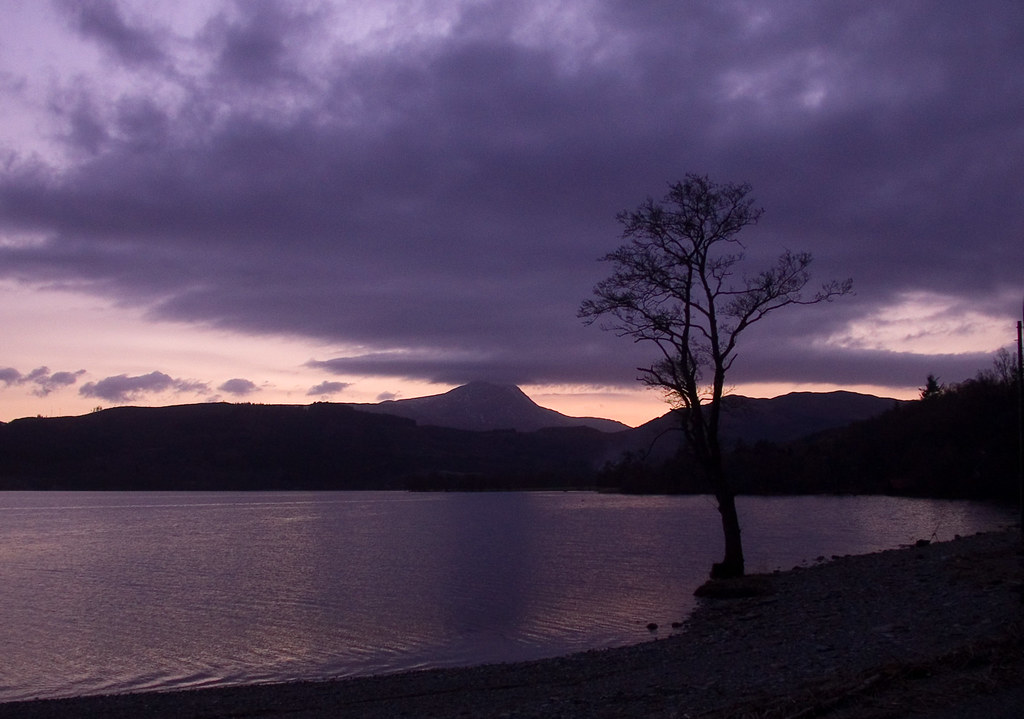 Loch Ard, Sunset over Ben Lomond | Taken from the private be… | Flickr