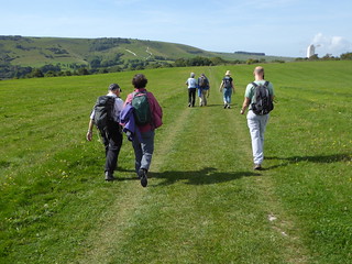 First view of the downs Lewes to Saltdean walk