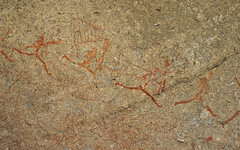 Bushman cave painting