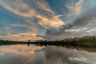 Evening Skies over River Bend Forest Preserve