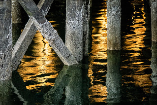 golden hour under the dock