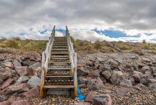 findhorn summer beach landscape moray walking stairway holiday scotland forres