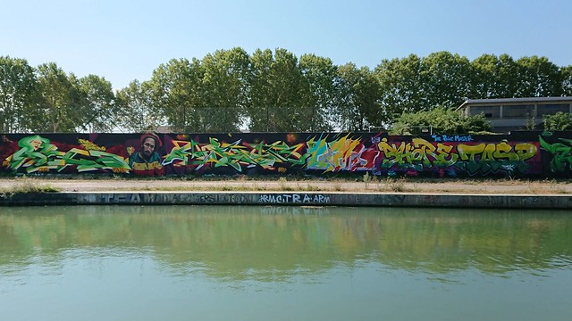 Street art Canal de l'Ourcq 08/2018