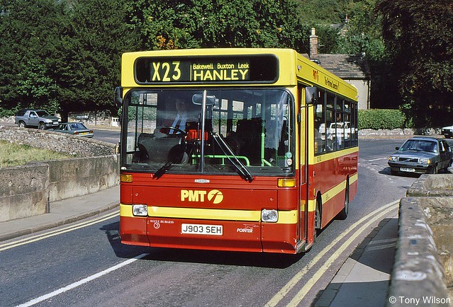 J903 SEH PMT Dennis Dart with Plaxton Pointer body at Bakewell Sept96 (Copy)