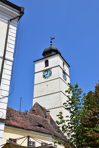 2018 sibiu transilvania rumanía românia torre tower iglesia church reloj clock europeanunion