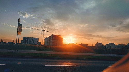 kalisz polska poland wielkopolskie sunrise osiedle urban miasto city