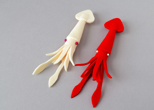 Little Squid Brooches