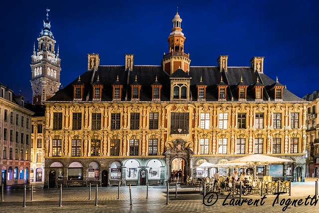 grand place de Lille by night