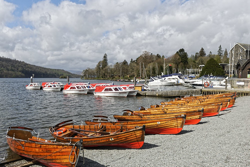 bowness cumbria england lakedistrict lakewindermere landscape spring boat