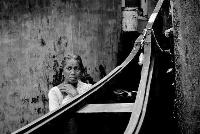 Inde Kerala - Femme de pêcheur