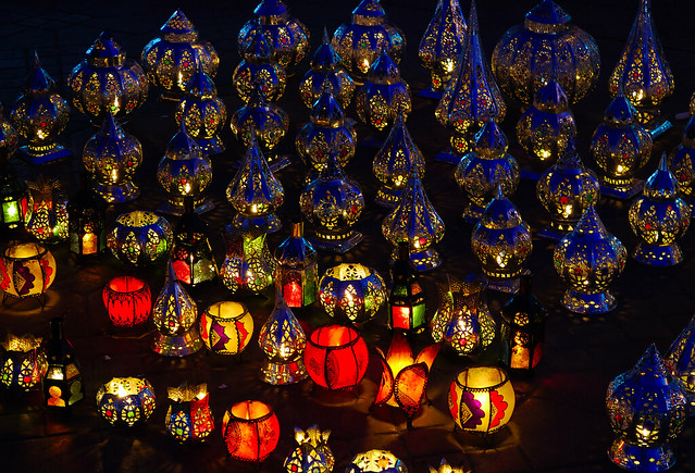 Colourful lamps, Marrakech