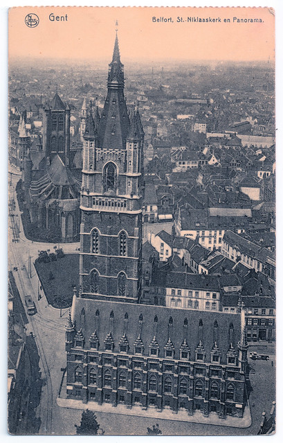Gent - Belfort, St.-Niklaaskerk en Panorama