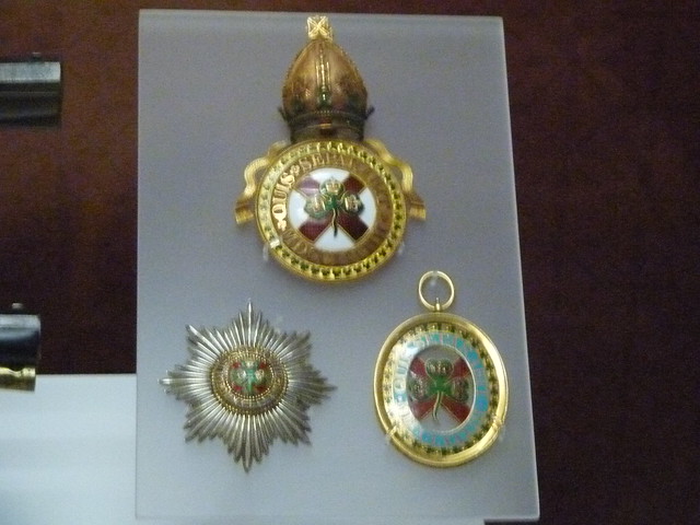 Regalia of the Most Illustrious Order of St Patrick, Ulster Museum, Belfast.