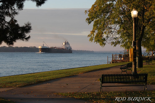 slaud102018scn_rb by rburdick27, ASC's Sam Laud, scenic Fall morning view on the St. Clair River at Marine City, MI (October 20, 2018
