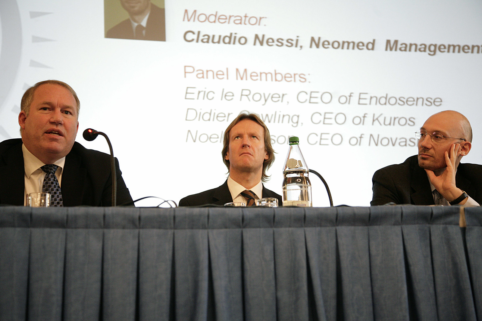 3 Panelists moderated by Claudio Nessi