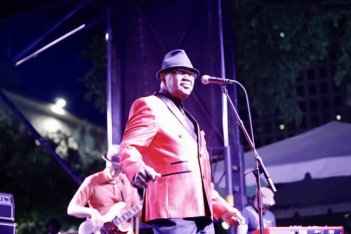 Percy Wiggins at Crescent City Blues & BBQ Fest - 10.14.18. Photo by Michele Goldfarb.
