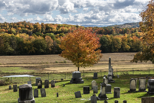 charlotte vermont fall cemetery