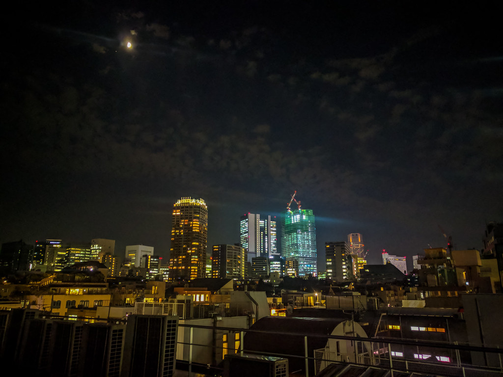 #291 Shibuya lights & moon