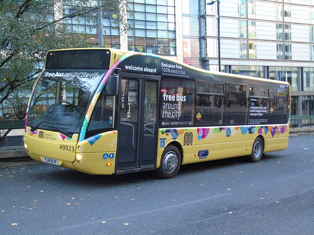 First Manchester 'Free Bus' 49923 (YJ14 BJY)