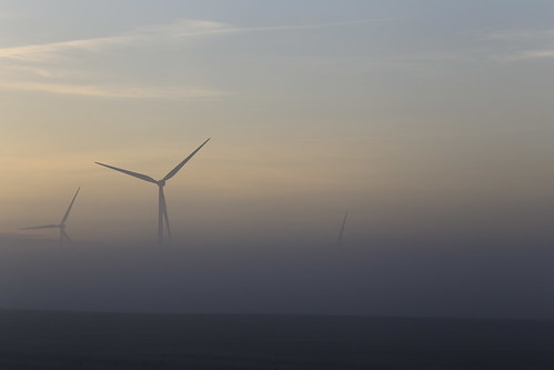 odellillinois windmill windfarm windturbine fog centralillinois