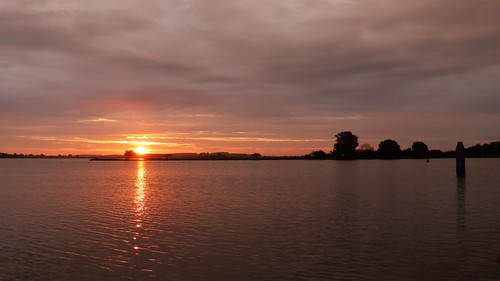 sunset lauwersmeer