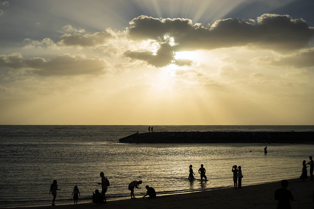 The sunset of Okinawa