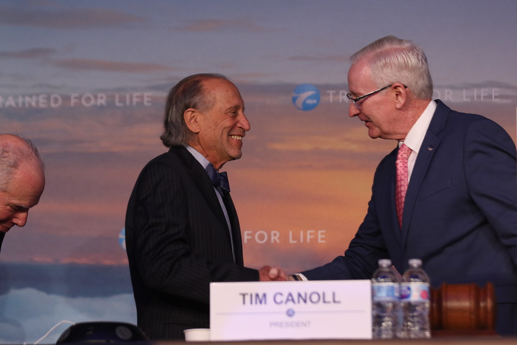 Tim Canoll Captain Tim Canoll recognizes Bob Savelson on his years of… | Flickr