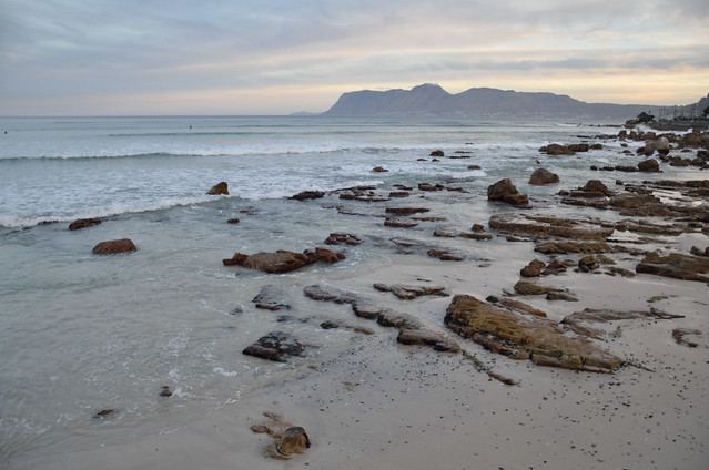 After sunset - Muizenberg look toward Cape Town