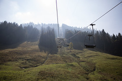 Chair lift by the Schwarzsee