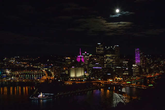 Moon over Pittsburgh
