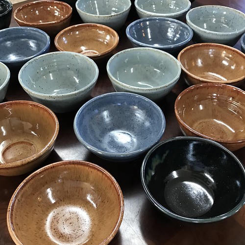 colors ncartist thrown pottery ceramics bowls