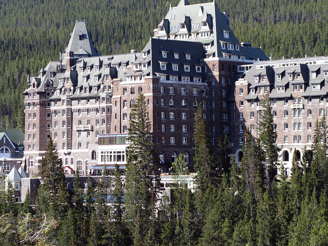Fairmont Banff Springs Hotel view from Surprise Corner