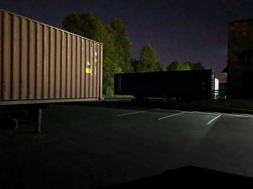 usa washington kent triking container night warehouse
