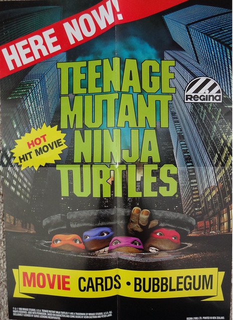 1990 Regina TMNT Movie Bubblegum Cards Poster - New Zealand