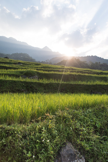 Sunset in Hòa Bình Province