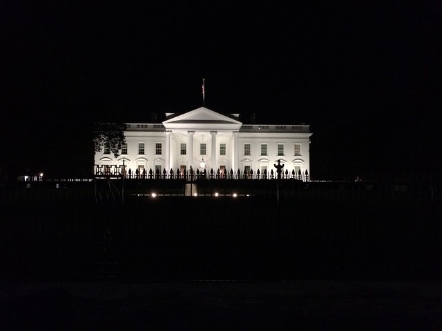 The White House. Always people protesting about something
