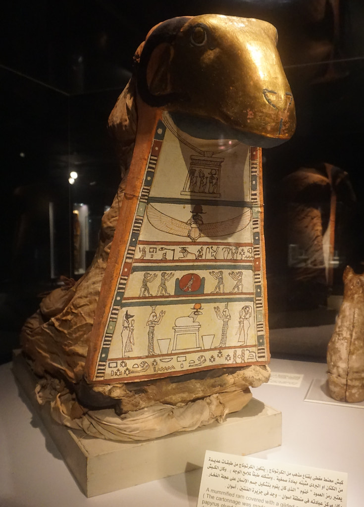 A mummified ram, Mummification Museum, Luxor, Egypt. | Flickr