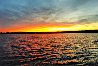 Sunset over McCullom Lake, Illinois