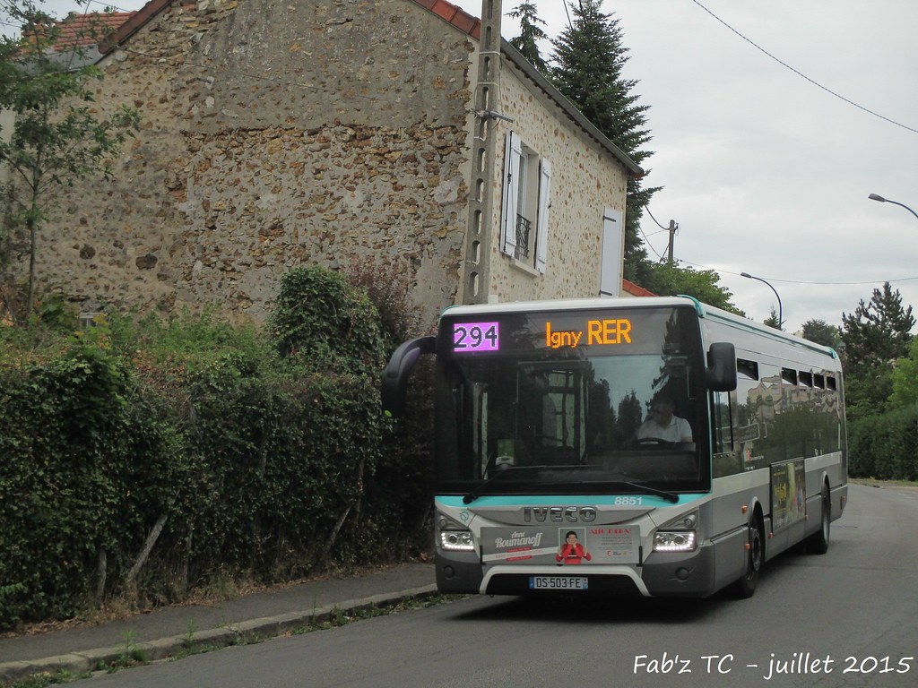 RATP : Urbanway 12 Stif n° 8851 de la ligne 294 | Fabrice TC Pictures ...